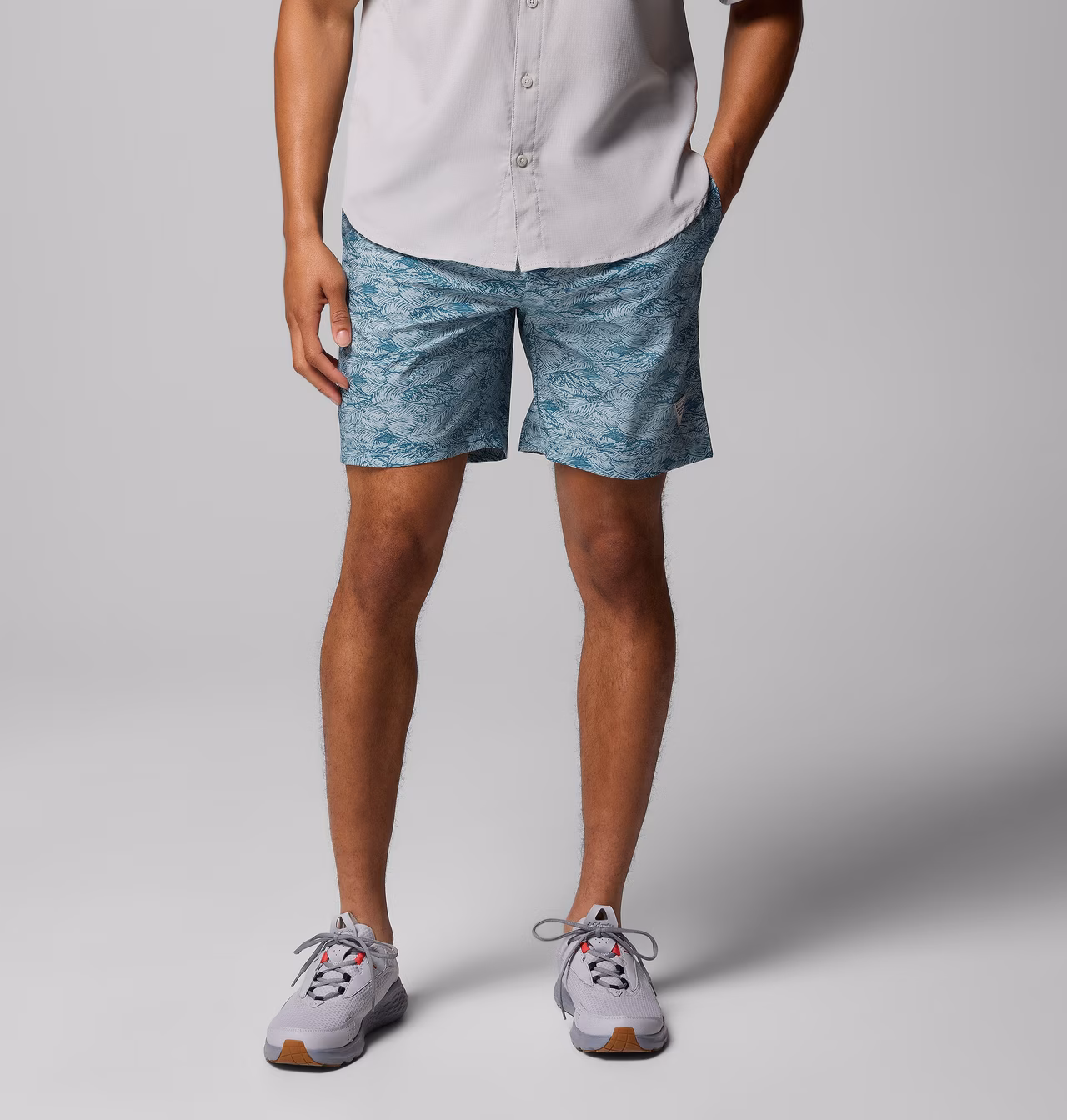 SHORT MASCULINO COLUMBIA PFG RAMBLER PRINTED WATER – foto 1